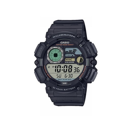 Zegarek Casio Digital Moonphase WS-1500H-1AVEF Granatowy ze sklepu eobuwie.pl w kategorii Zegarki - zdjęcie 182103666