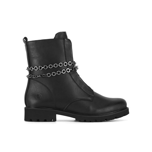 Botki Remonte D8665-00 Czarny ze sklepu eobuwie.pl w kategorii Botki - zdjęcie 182103716