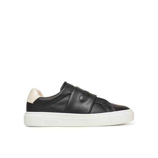 Sneakersy Calvin Klein Cupsole Slip On - He Nappa HW0HW02471 Czarny ze sklepu eobuwie.pl w kategorii Buty sportowe damskie - zdjęcie 182104028