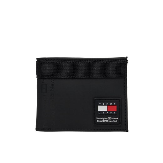 Duży Portfel Męski Tommy Jeans Tjm Daily + Cc Wallet AM0AM12081 Czarny ze sklepu eobuwie.pl w kategorii Portfele męskie - zdjęcie 182104096