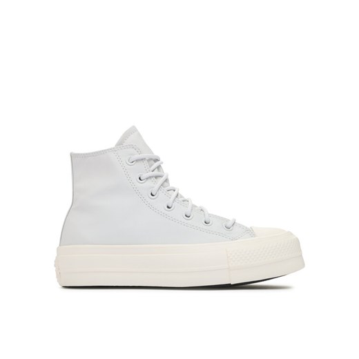 Trampki Converse Chuck Taylor All Star Lift Platform Leather A05248C Błękitny ze sklepu eobuwie.pl w kategorii Trampki damskie - zdjęcie 182104165