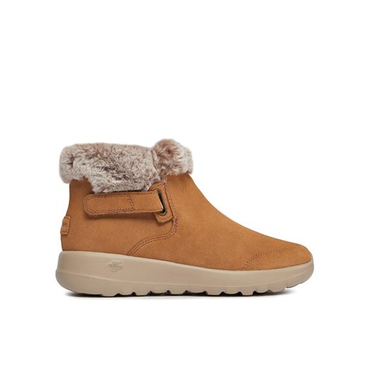 Botki Skechers On-The-Go Joy First Glance 144041/CSNT Brązowy ze sklepu eobuwie.pl w kategorii Botki - zdjęcie 182104278