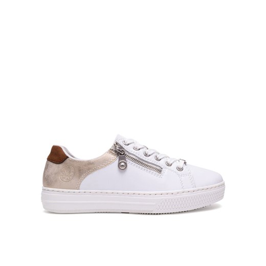 Sneakersy Rieker L59A1-81 Biały ze sklepu eobuwie.pl w kategorii Buty sportowe damskie - zdjęcie 182104365