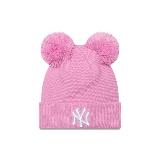 Czapka New Era Child Double Pom Se 60565308 Różowy ze sklepu eobuwie.pl w kategorii Czapki dziecięce - zdjęcie 182104395