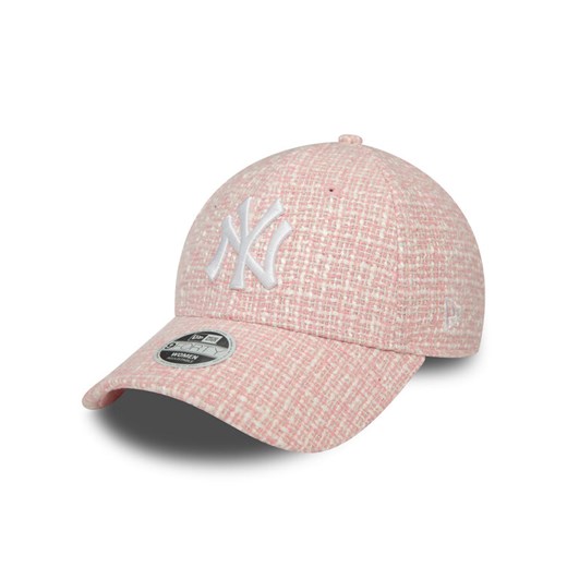 Czapka z daszkiem New Era Wmns Summer Tweed Nyy 60434980 Różowy ze sklepu eobuwie.pl w kategorii Czapki z daszkiem damskie - zdjęcie 182104399