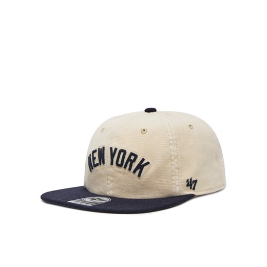 Czapka z daszkiem 47 Brand MLB New York Yankees Fieldstone ’47 CAPTAIN RL B-FLDST17HTP Biały ze sklepu eobuwie.pl w kategorii Czapki z daszkiem damskie - zdjęcie 182104476