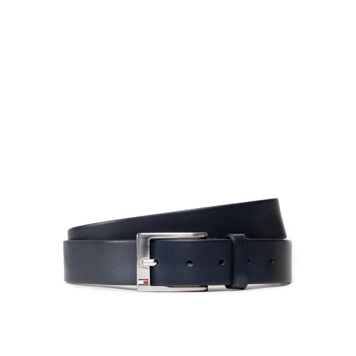 Pasek Męski Tommy Hilfiger New Aly Belt AM0AM08363 Granatowy ze sklepu eobuwie.pl w kategorii Paski męskie - zdjęcie 182104545