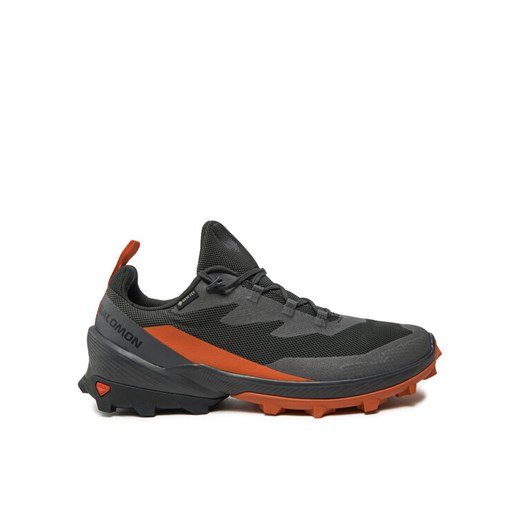 Trekkingi Salomon Cross Over 2 Gore-Tex L47265000 Szary ze sklepu eobuwie.pl w kategorii Buty trekkingowe męskie - zdjęcie 182104625