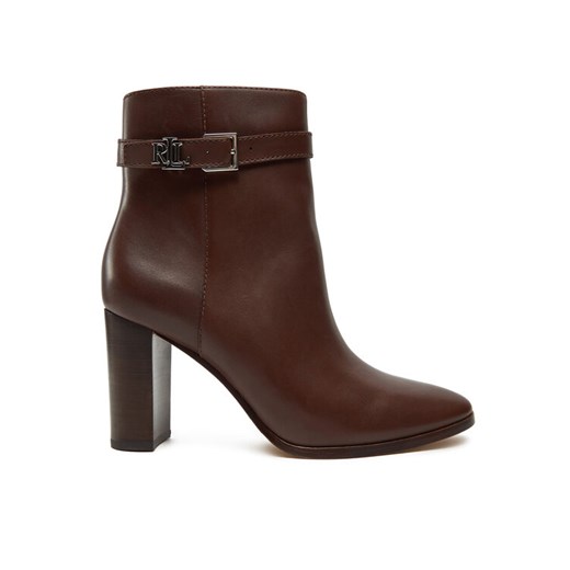 Botki LAUREN RALPH LAUREN 802937808003 Brązowy ze sklepu eobuwie.pl w kategorii Botki - zdjęcie 182104759
