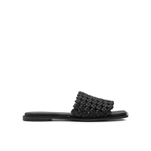 Klapki Calvin Klein Flat Slide Latt HW0HW02143 Czarny Calvin Klein 36 eobuwie.pl