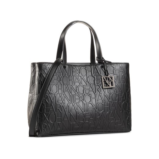 Torebka Armani Exchange 942646 CC793 00020 Czarny ze sklepu eobuwie.pl w kategorii Kuferki - zdjęcie 182104898