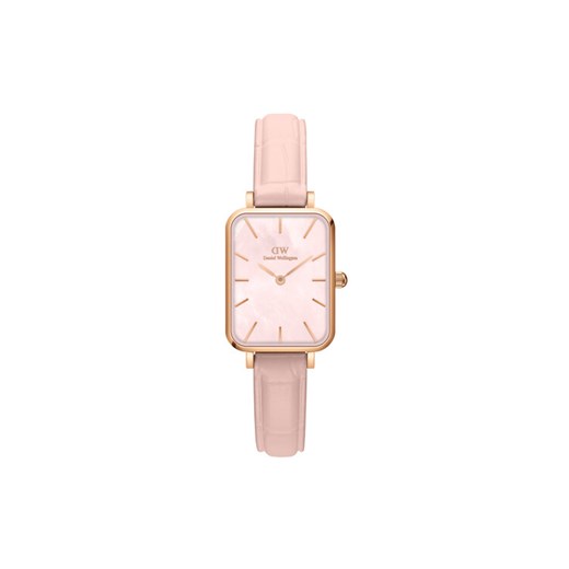 Zegarek Daniel Wellington Quadro Pressed DW00100508 Różowe złoto ze sklepu eobuwie.pl w kategorii Zegarki - zdjęcie 182104949