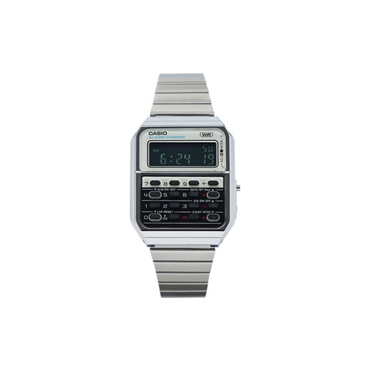Zegarek Casio Vintage CA-500WE-7BEF Srebrny ze sklepu eobuwie.pl w kategorii Zegarki - zdjęcie 182105105