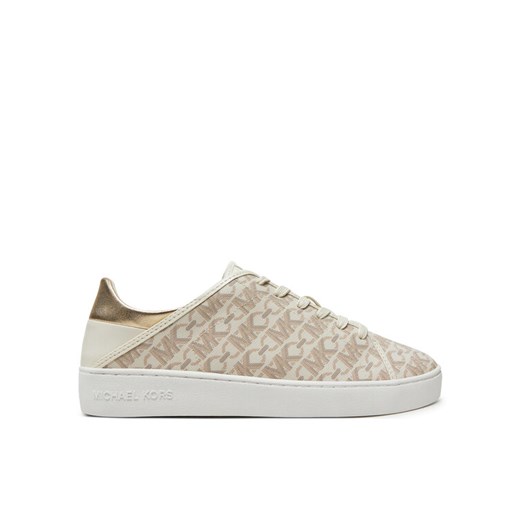 Sneakersy MICHAEL Michael Kors Jenny Lace Up 43T4JNFS1B Beżowy ze sklepu eobuwie.pl w kategorii Buty sportowe damskie - zdjęcie 182105118