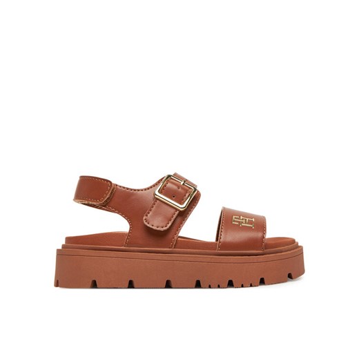 Sandały Tommy Hilfiger T3A2-33785-0326 M Brązowy ze sklepu eobuwie.pl w kategorii Sandały dziecięce - zdjęcie 182105128