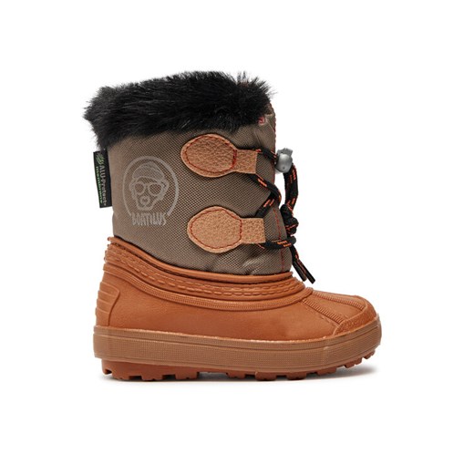 Śniegowce Boatilus Nippy 02 Sint. Leather Boot NN02 VAR.41NR Pomarańczowy ze sklepu eobuwie.pl w kategorii Buty zimowe dziecięce - zdjęcie 182105138
