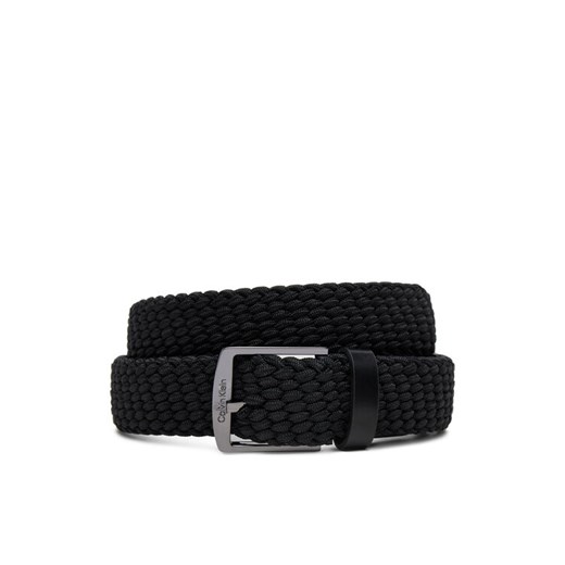Pasek Męski Calvin Klein Ck Casual Elastic Braided 35Mm K50K512839 Czarny ze sklepu eobuwie.pl w kategorii Paski męskie - zdjęcie 182105275