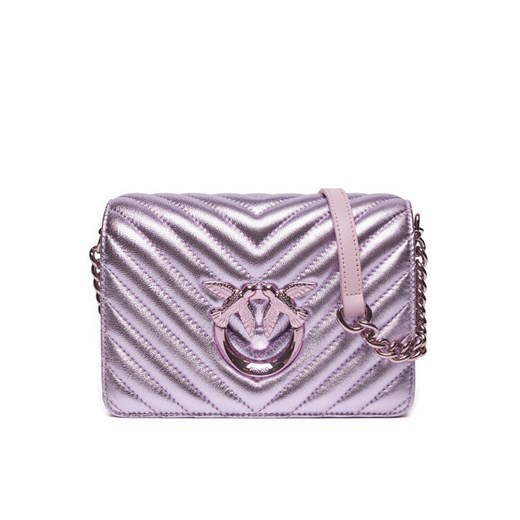 Torebka Pinko Love Click Mini 100067 A1JE WWGB Fioletowy ze sklepu eobuwie.pl w kategorii Kopertówki - zdjęcie 182105328