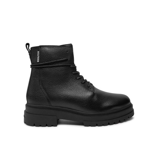 Kozaki Tommy Hilfiger Th Chunky Tl Lace Up Boot FM0FM05270 Czarny ze sklepu eobuwie.pl w kategorii Buty zimowe męskie - zdjęcie 182105435