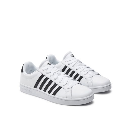 Sneakersy K-Swiss Court Tiebeak 07011 126 Biały ze sklepu eobuwie.pl w kategorii Buty sportowe męskie - zdjęcie 182105605