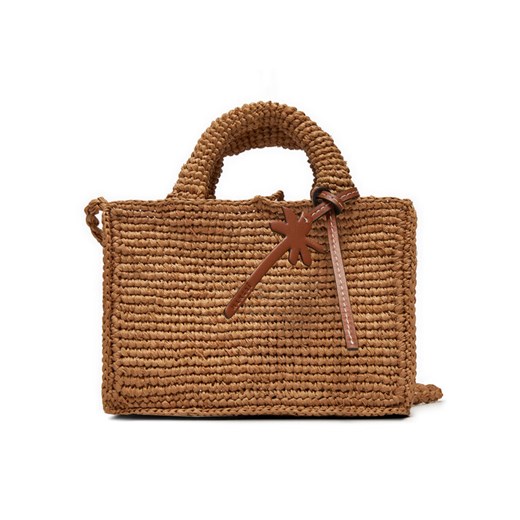 Torebka Manebi Handcrafted Raffia Sunset Bag Mini V 2.2 CO Beżowy ze sklepu eobuwie.pl w kategorii Torby letnie - zdjęcie 182105648