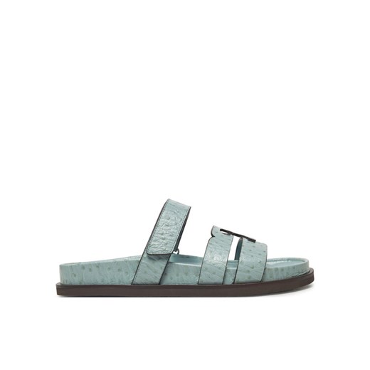 Klapki Tory Burch 162580 Niebieski ze sklepu eobuwie.pl w kategorii Klapki damskie - zdjęcie 182105699