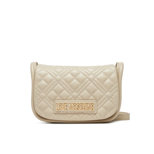 Torebka LOVE MOSCHINO JC4139PP1MLA0110 Écru ze sklepu eobuwie.pl w kategorii Listonoszki - zdjęcie 182105876