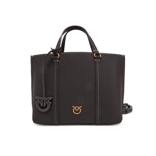 Torebka PINKO Carrie Shopper Classic AI 24-25 PLTT 102833 Brązowy ze sklepu eobuwie.pl w kategorii Torebki damskie - zdjęcie 182106028