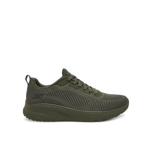 Sneakersy Skechers Bobs Squad Chaos-Face Off 117209/OLV Khaki ze sklepu eobuwie.pl w kategorii Buty sportowe damskie - zdjęcie 182106147