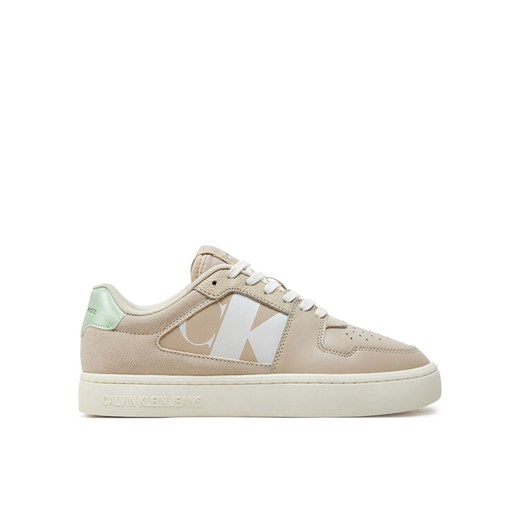 Sneakersy Calvin Klein Jeans Classic Cupsole Low Nbs YW0YW01520 Écru ze sklepu eobuwie.pl w kategorii Buty sportowe damskie - zdjęcie 182106256