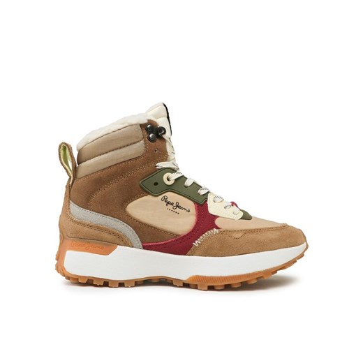 Sneakersy Pepe Jeans PLS31516 Brązowy ze sklepu eobuwie.pl w kategorii Buty sportowe damskie - zdjęcie 182106657
