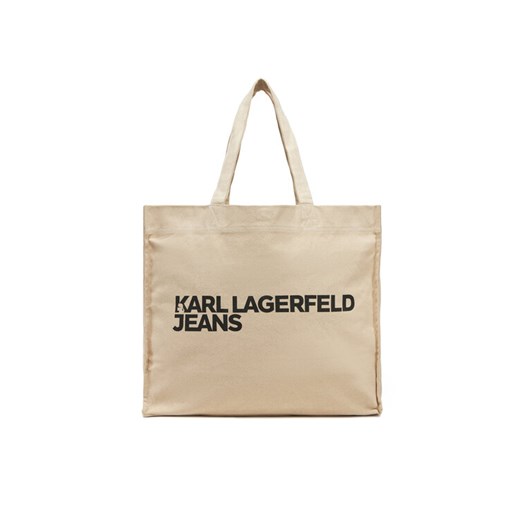Torebka KARL LAGERFELD A1W50002 Beżowy ze sklepu eobuwie.pl w kategorii Torby Shopper bag - zdjęcie 182106717