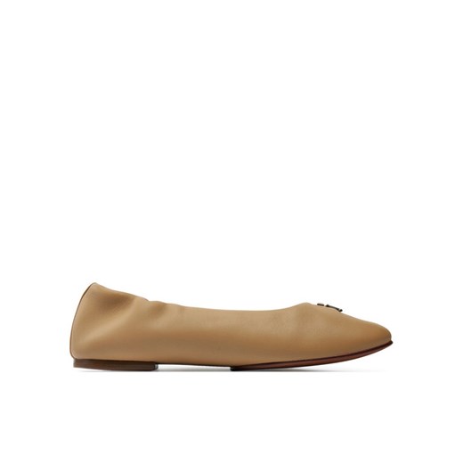Baleriny Tommy Hilfiger Th Elevated Elastic Ballerina FW0FW07882 Khaki Tommy Hilfiger 38 eobuwie.pl