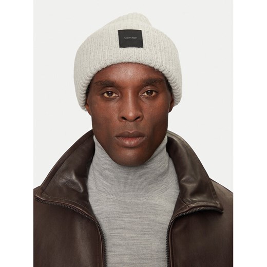 Czapka Calvin Klein K50K512357 Szary ze sklepu eobuwie.pl w kategorii Czapki zimowe męskie - zdjęcie 182106946