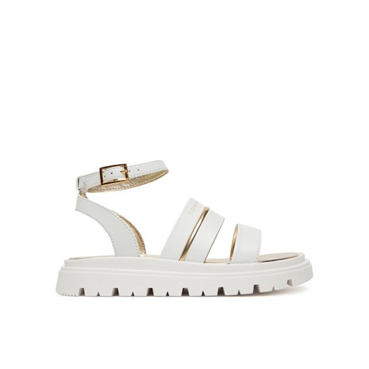 Sandały Tommy Hilfiger Sandal T4A2-33798-0371 S Biały ze sklepu eobuwie.pl w kategorii Sandały dziecięce - zdjęcie 182107006