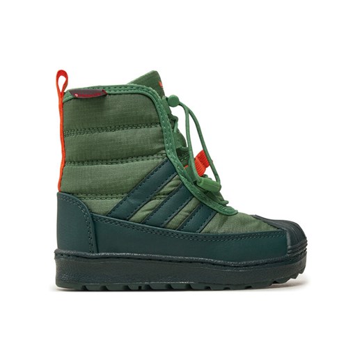 Kozaki adidas Superstar 360 2.0 ID4051 Zielony ze sklepu eobuwie.pl w kategorii Buty zimowe dziecięce - zdjęcie 182107015