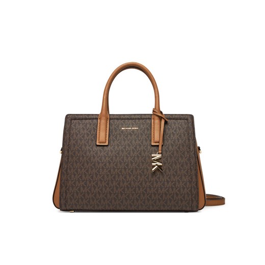 Torebka MICHAEL Michael Kors Laila 30R5G9IS6B Brązowy ze sklepu eobuwie.pl w kategorii Kuferki - zdjęcie 182107185