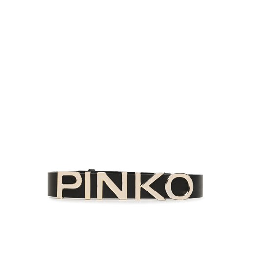 Pasek Damski Pinko Love Letter H4 102135 A1A8 Czarny ze sklepu eobuwie.pl w kategorii Paski damskie - zdjęcie 182107227