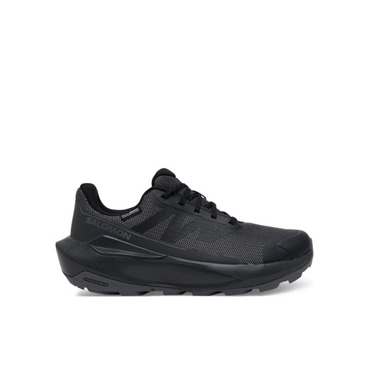 Trekkingi Salomon Elixir Tour Waterproof L47577000 Czarny ze sklepu eobuwie.pl w kategorii Buty sportowe damskie - zdjęcie 182107258