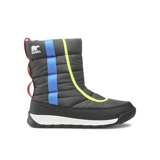 Śniegowce Sorel Youth Whitney II Puffy Mid Wp NY3873 Szary ze sklepu eobuwie.pl w kategorii Buty zimowe dziecięce - zdjęcie 182107287