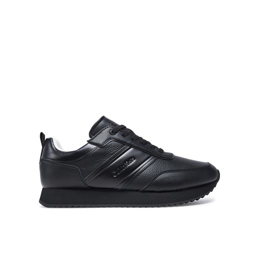 Sneakersy Calvin Klein Low Top Lace Up Logo Lth HM0HM01654 Czarny ze sklepu eobuwie.pl w kategorii Buty sportowe męskie - zdjęcie 182107316