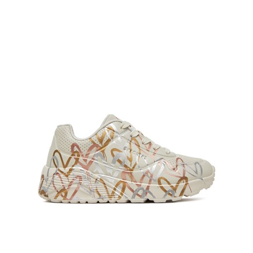 Sneakersy Skechers Uno Lite - Metallic 314067L/NTMT Biały ze sklepu eobuwie.pl w kategorii Buty sportowe dziecięce - zdjęcie 182107525