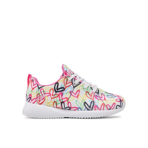 Sneakersy Skechers Starry Love 117092/WMLT Biały ze sklepu eobuwie.pl w kategorii Buty sportowe damskie - zdjęcie 182107687