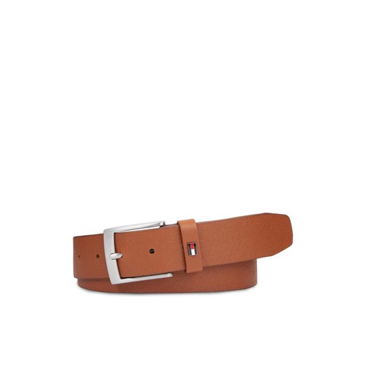 Pasek Męski Tommy Hilfiger Adan 3.5 Seasonal Texture AM0AM12165 Brązowy ze sklepu eobuwie.pl w kategorii Paski męskie - zdjęcie 182107746