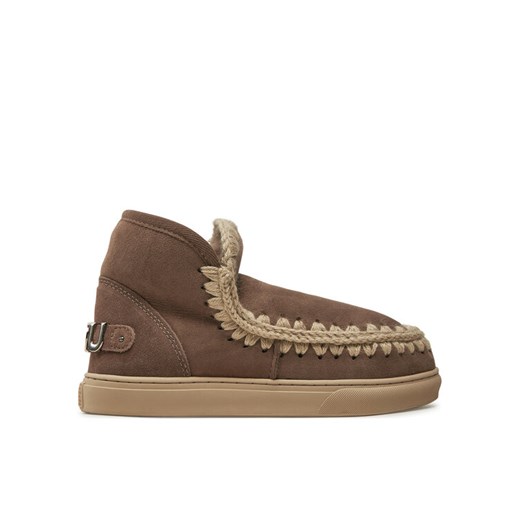 Śniegowce Mou Eskimo Sneaker Big Metal Logo FW111008A Brązowy ze sklepu eobuwie.pl w kategorii Śniegowce damskie - zdjęcie 182107789