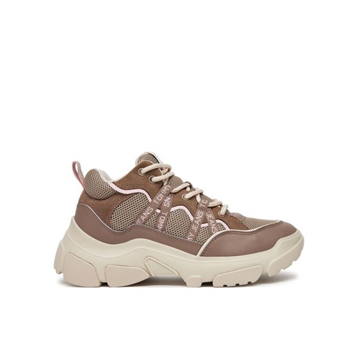Sneakersy Tommy Jeans EN0EN02619 Brązowy ze sklepu eobuwie.pl w kategorii Buty sportowe damskie - zdjęcie 182107795