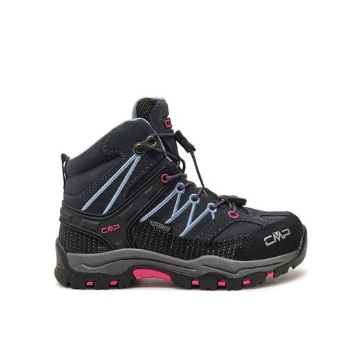 Trekkingi CMP Kids Rigel Mid Trekking Shoes Wp 3Q12944 Czarny ze sklepu eobuwie.pl w kategorii Buty trekkingowe dziecięce - zdjęcie 182107826
