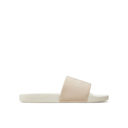 Klapki Calvin Klein Jeans Slide Monogram Co YW0YW00103 Różowy 39 eobuwie.pl
