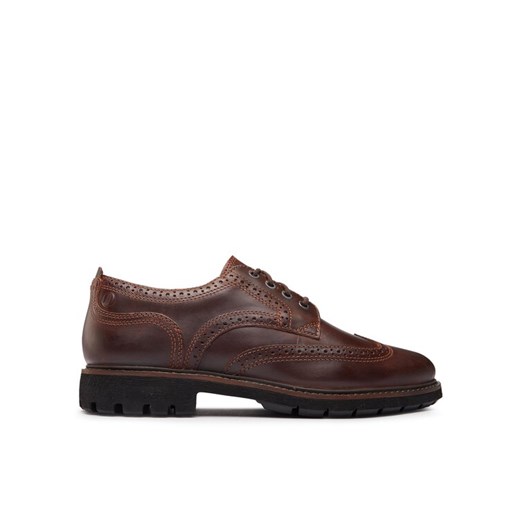 Półbuty Clarks Batcombe Far 261734397 Brązowy ze sklepu eobuwie.pl w kategorii Buty eleganckie męskie - zdjęcie 182107897
