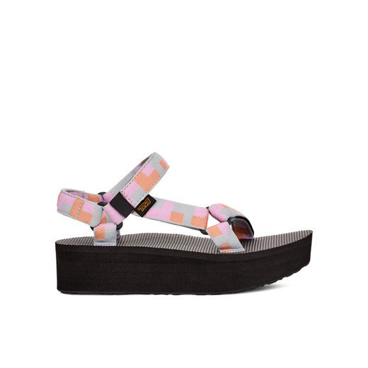 Sandały Teva Flatform Universal 1008844 Szary ze sklepu eobuwie.pl w kategorii Sandały damskie - zdjęcie 182107925